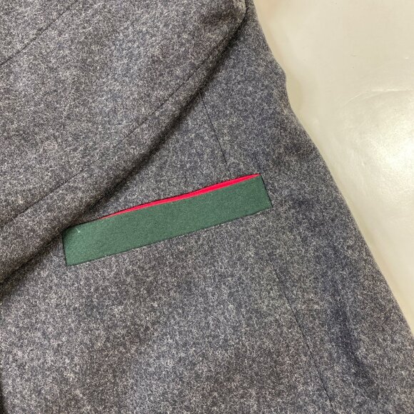 Vtg H Moser Womens Austrian Gray Wool Blazer Jacket Mode Aus Salzburg Size 38 - Picture 5 of 11